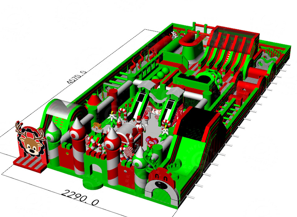 Christmas Inflatable Theme Park
